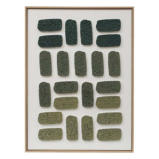 Alpha55 Toile 3D Aladji vert – Déco moderne & texturée