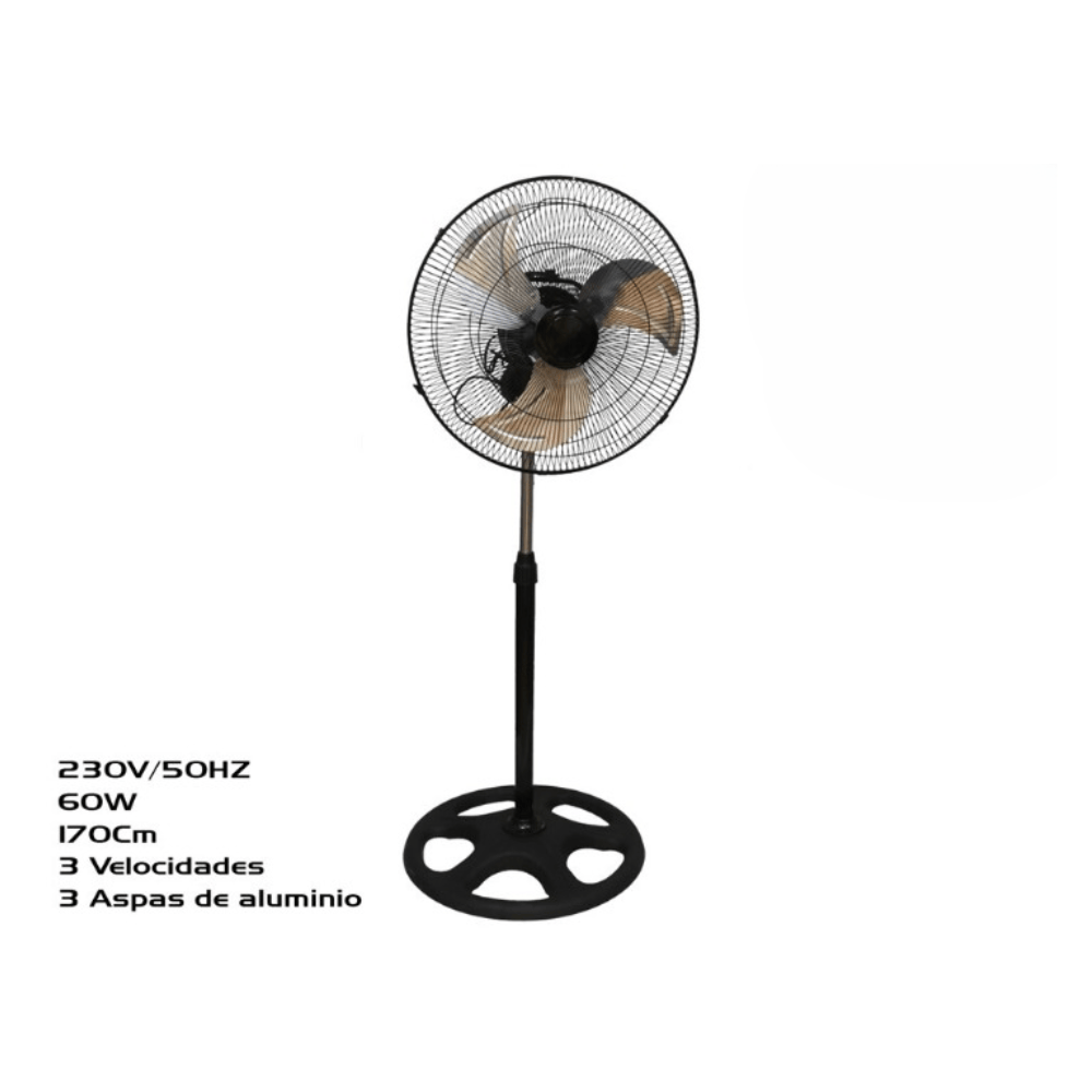 Alpha55 Ventilateur sur pied en métal réglable puissant