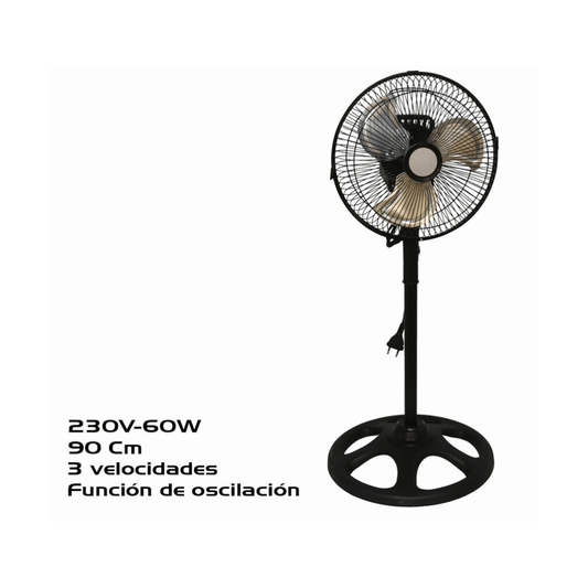 Alpha55 Ventilateur sur pied métal puissant réglable