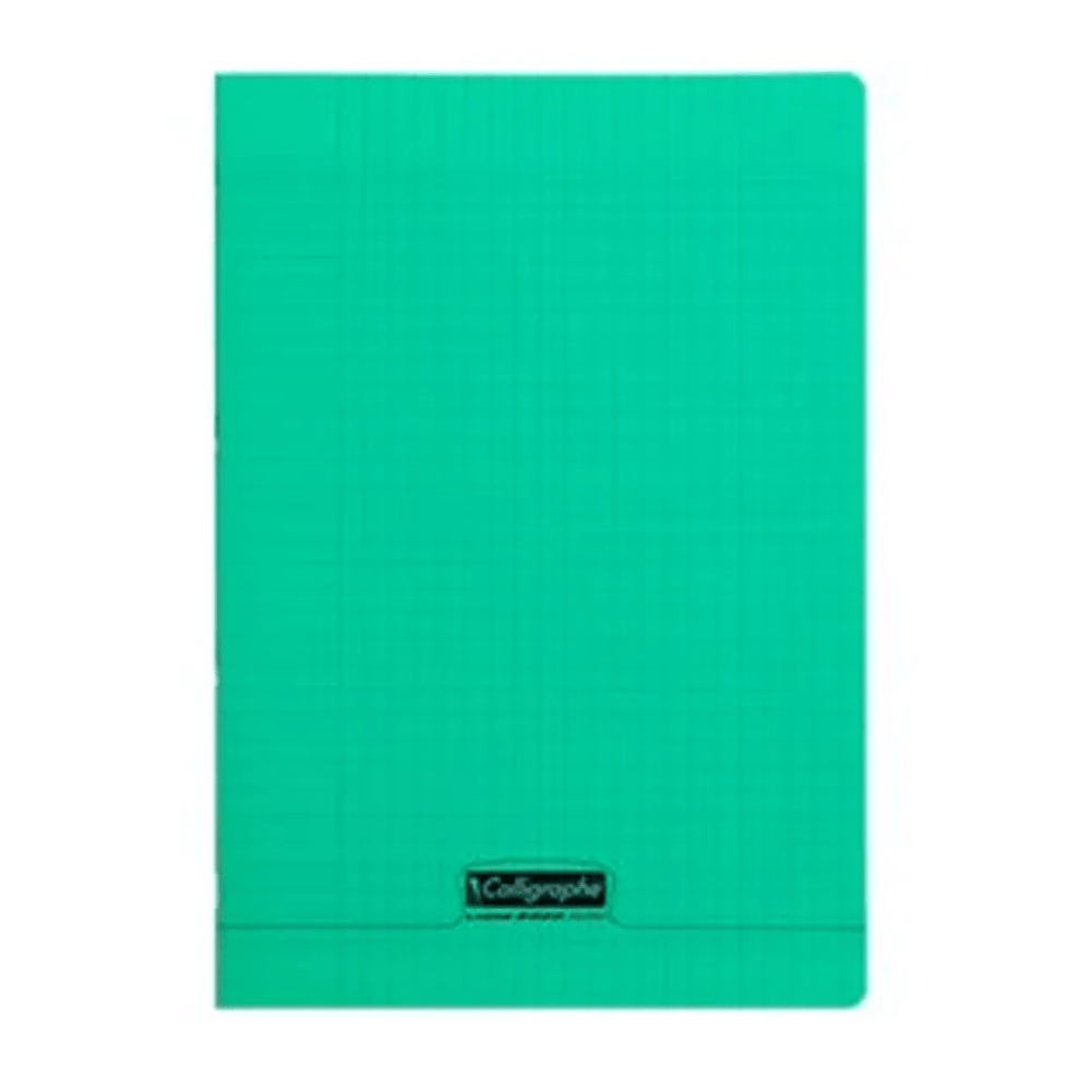 Alpha55 Vert Cahier Piqué 8000 Polypro A4 96P Séyès 90g