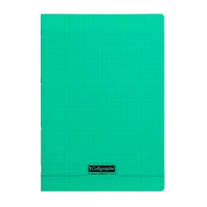 Alpha55 Vert Cahier Piqué 8000 Polypro A4 96P Séyès 90g