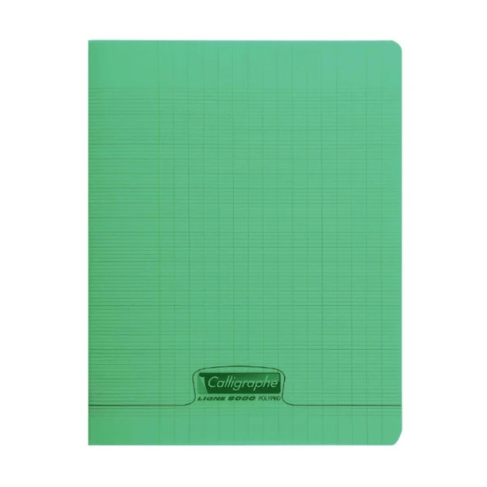 Alpha55 Vert Cahier Polypro Calligraphe 8000 A4 140P Séyès