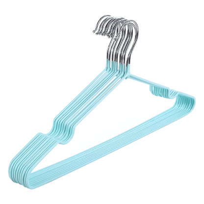 Alpha55 Vert Set de 10 cintres en métal – Antiglisse