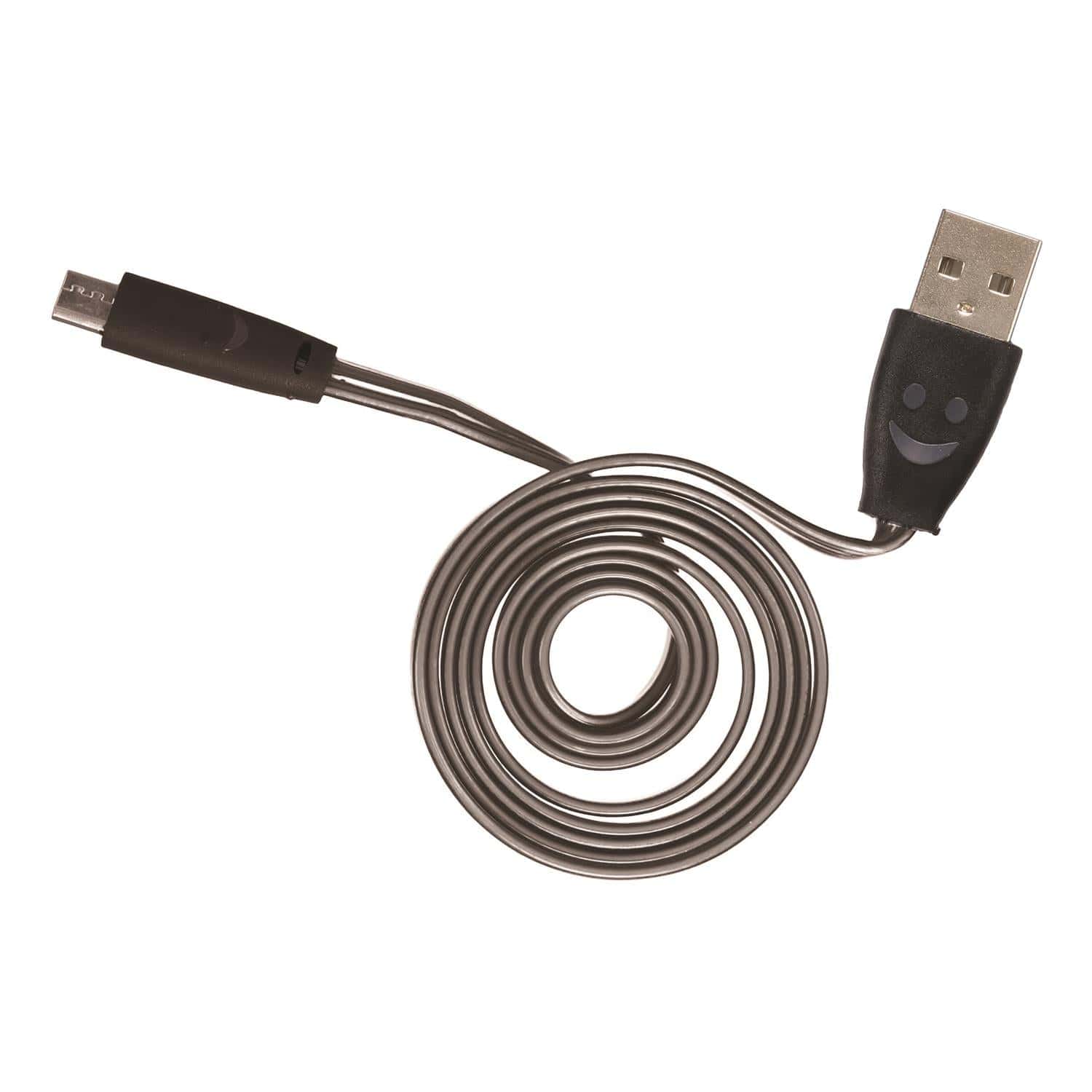 Cable charge et sync micro usb plat lumineux