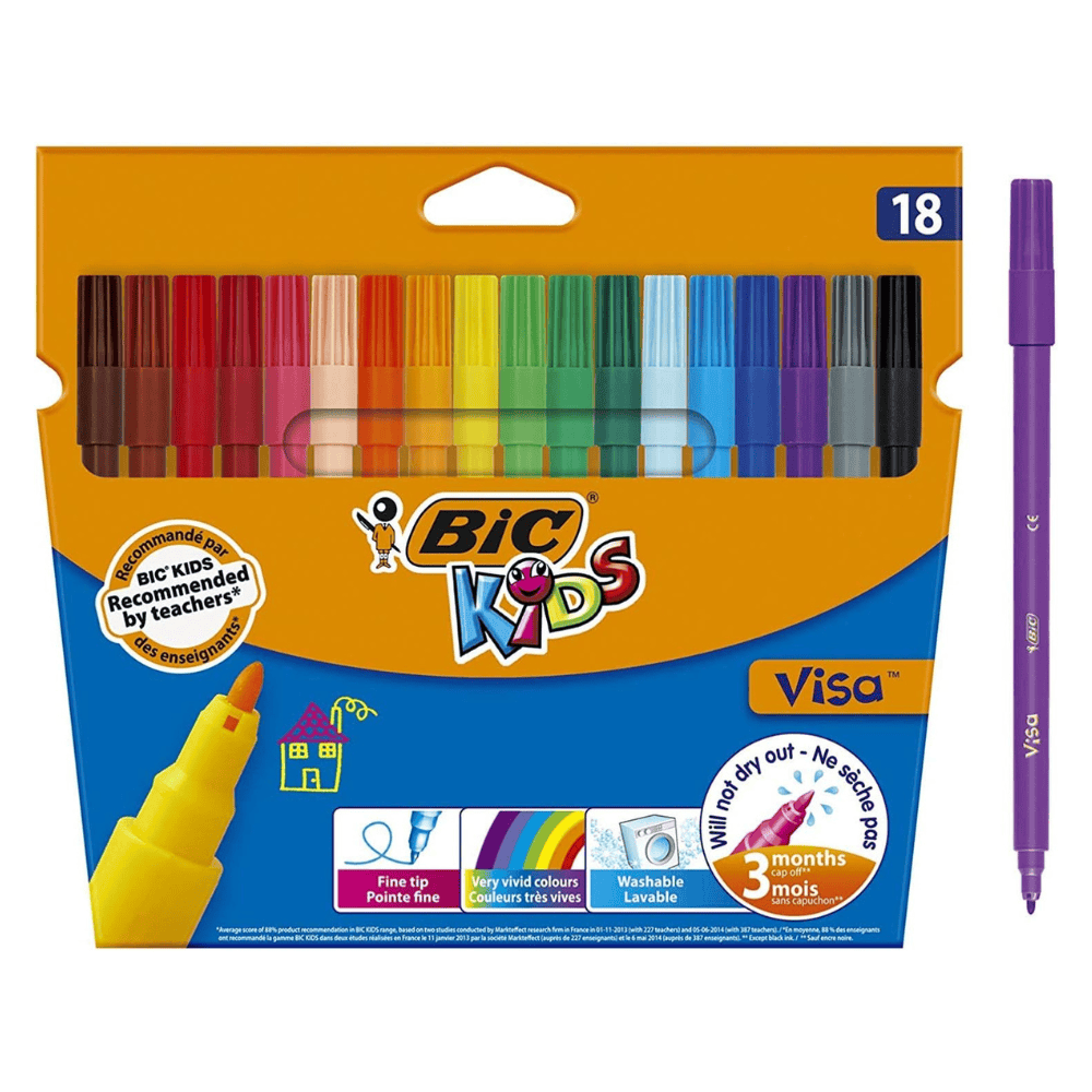 BIC Étui de 18 Feutres Visa BIC Kids