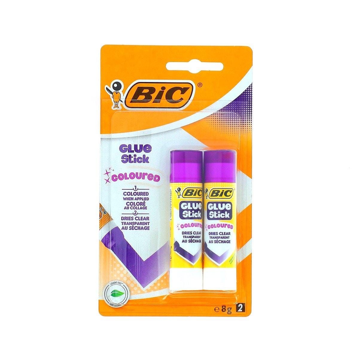 Lot de 2 bâtons de colle colorée BIC