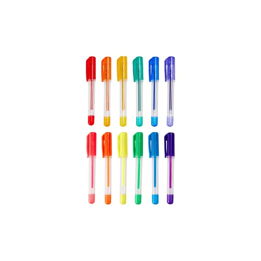BIC Set de 12 Mini Stylos Gel Scol Assortis
