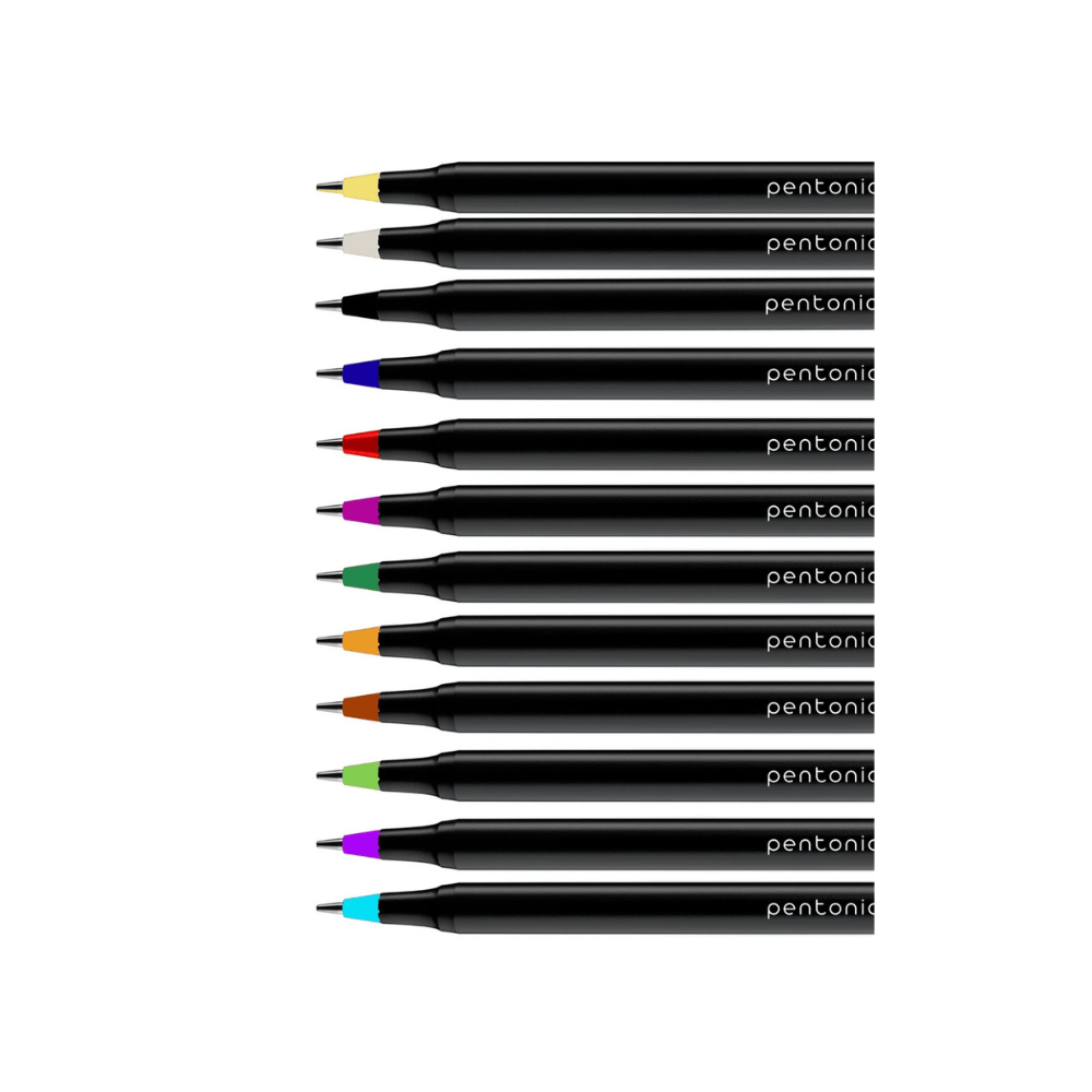 BIC Set de 12 Stylos Gel Pentonic Smart Assortis