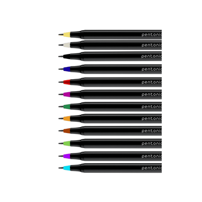 BIC Set de 12 Stylos Gel Pentonic Smart Assortis