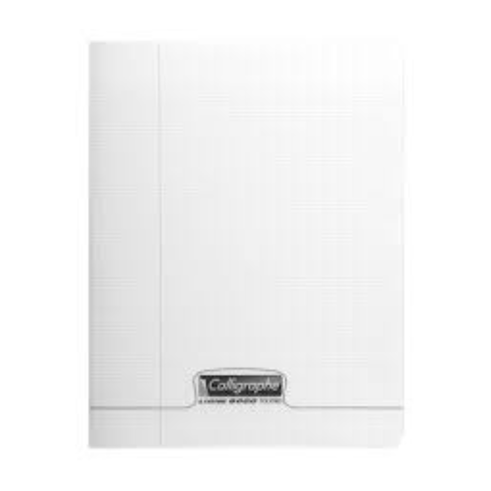 CALLIGRAPHE Blanc Cahier PP Séyès 17x22 96P 90g