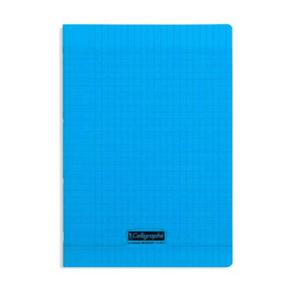 CALLIGRAPHE Bleu Cahier Piqué 8000 Polypro 140P Grands Carreaux