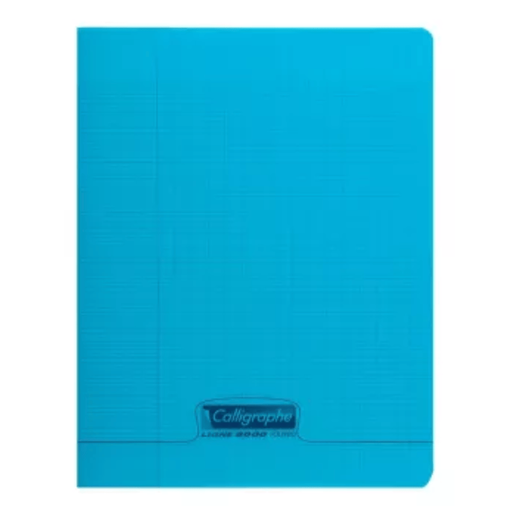 CALLIGRAPHE Bleu Cahier Piqué Calligraphe 8000 Incolore 48P Séyès