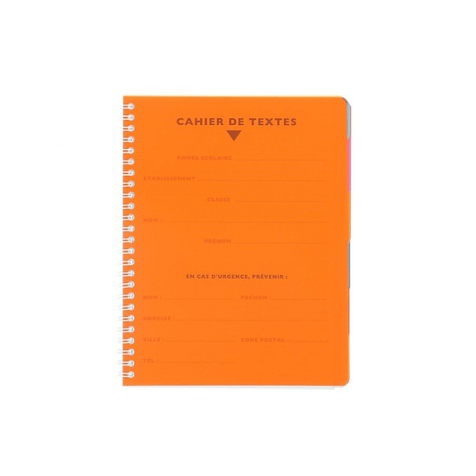 Cahier de Textes Calligraphe 8000 124P Séyès — Alpha 55 Maroc