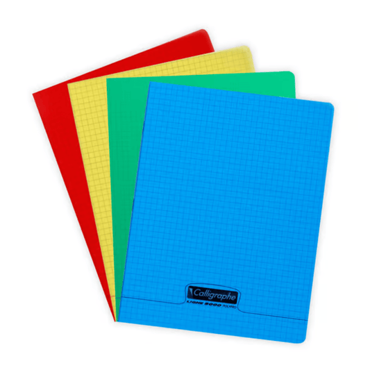 Cahier Polypro Calligraphe 96P 5x5 90g — Alpha 55 Maroc