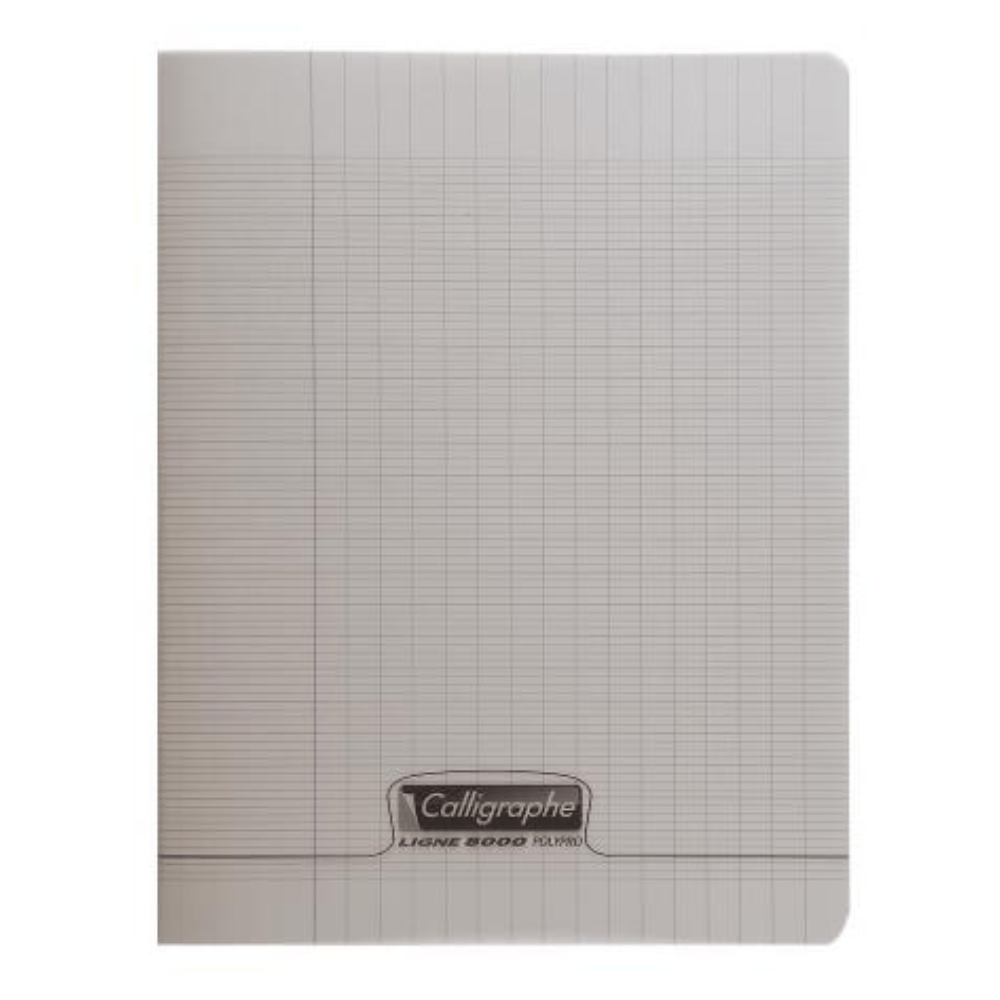 CALLIGRAPHE Gris Cahier Piqué Calligraphe 8000 Incolore 48P Séyès