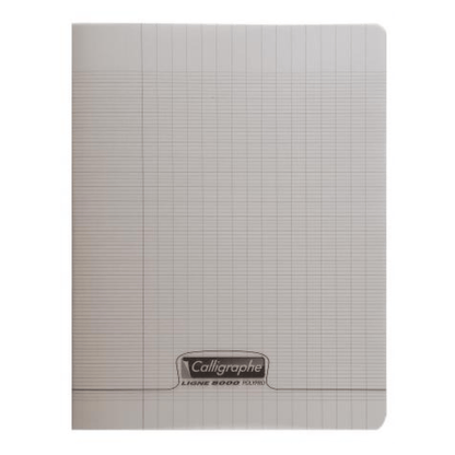 CALLIGRAPHE Gris Cahier Piqué Calligraphe 8000 Incolore 48P Séyès