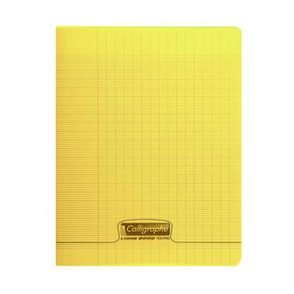 CALLIGRAPHE Jaune Cahier PP Séyès 17x22 96P 90g