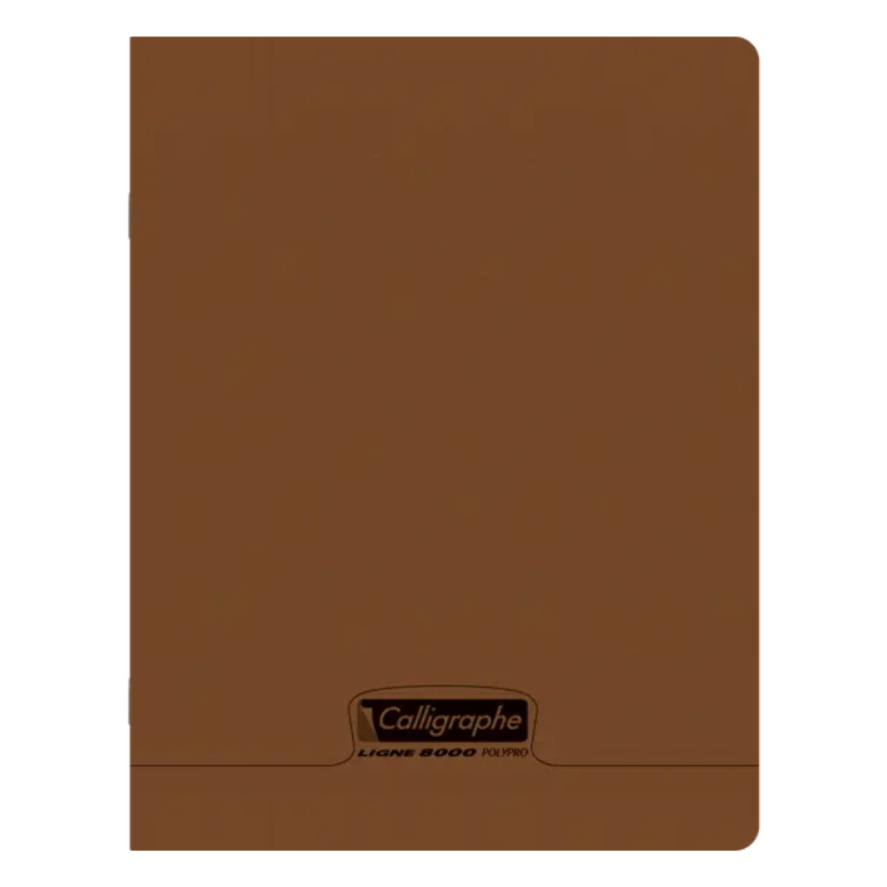 CALLIGRAPHE Marron Cahier Piqué Calligraphe 8000 Incolore 48P Séyès