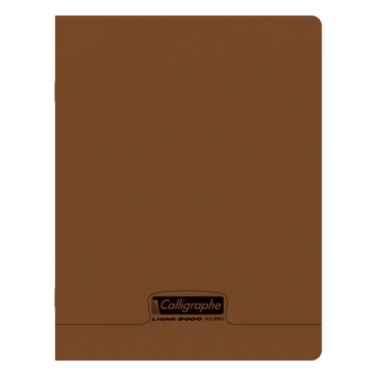 CALLIGRAPHE Marron Cahier Piqué Calligraphe 8000 Incolore 48P Séyès