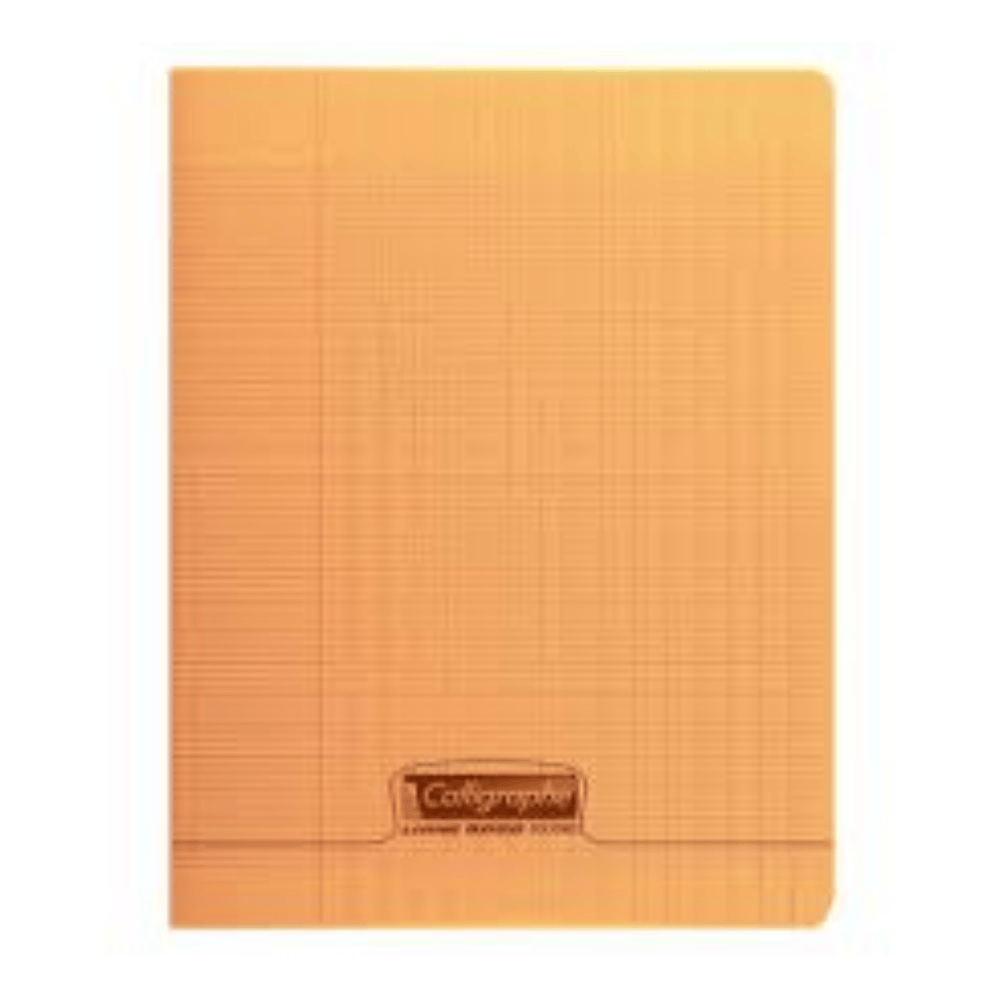 CALLIGRAPHE Orange Cahier PP Séyès 17x22 96P 90g