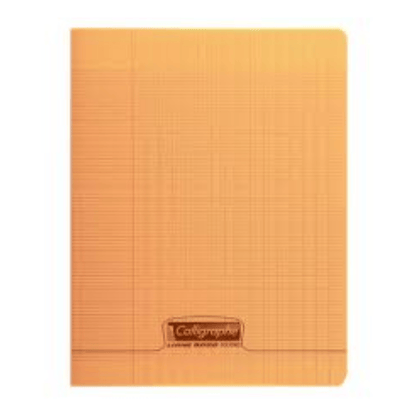 CALLIGRAPHE Orange Cahier PP Séyès 17x22 96P 90g