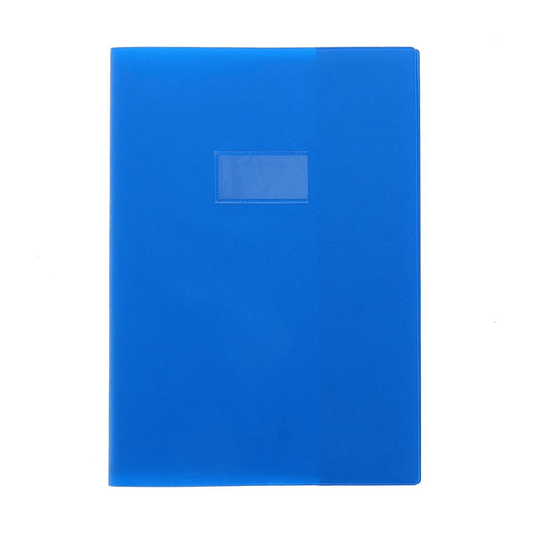 Protège-Cahier Calligraphe Sans Rabat A4 Bleu — Alpha 55 Maroc