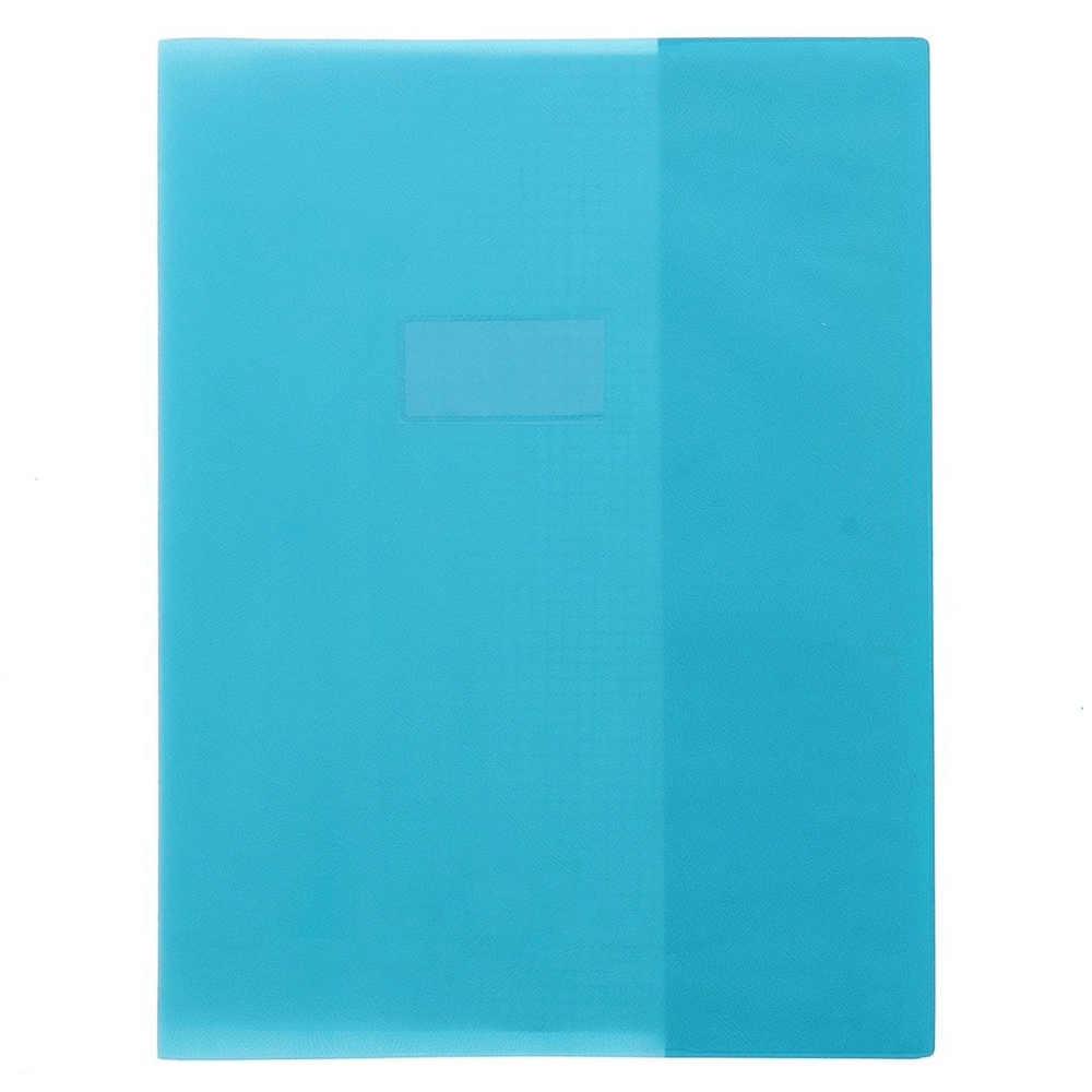 CALLIGRAPHE Protège-Cahier Grain Cuir Bleu Clair 22/100