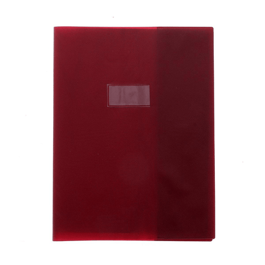 Protège-Cahier Grain Cuir Brun A4 22/100 — Alpha 55 Maroc