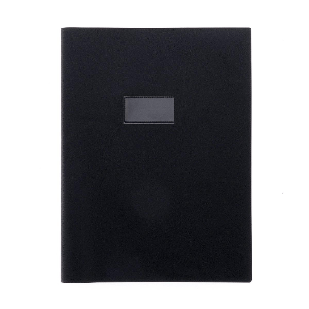 CALLIGRAPHE Protège-Cahier Grain Cuir Noir A4 22/100