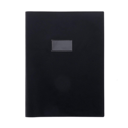 CALLIGRAPHE Protège-Cahier Grain Cuir Noir A4 22/100