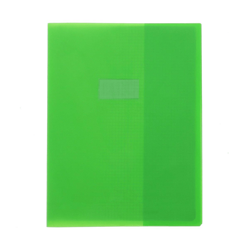 CALLIGRAPHE Protège-Cahier Grain Cuir PVC Vert Clair A4 22/100