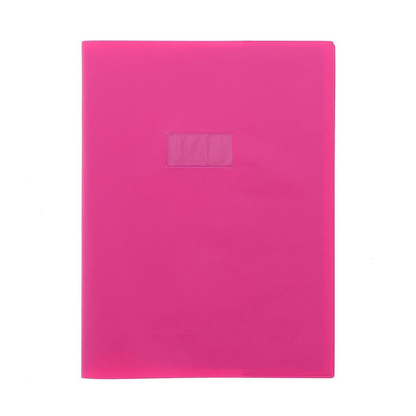 CALLIGRAPHE Protège-Cahier Grain Cuir Rose Fuchsia A4