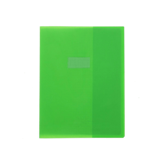 Protège-Cahier Grain Cuir Vert Clair 22/100 — Alpha 55 Maroc
