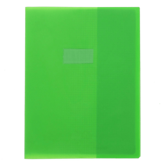 Protège-Cahier Synthétique Vert Clair 20/100 — Alpha 55 Maroc