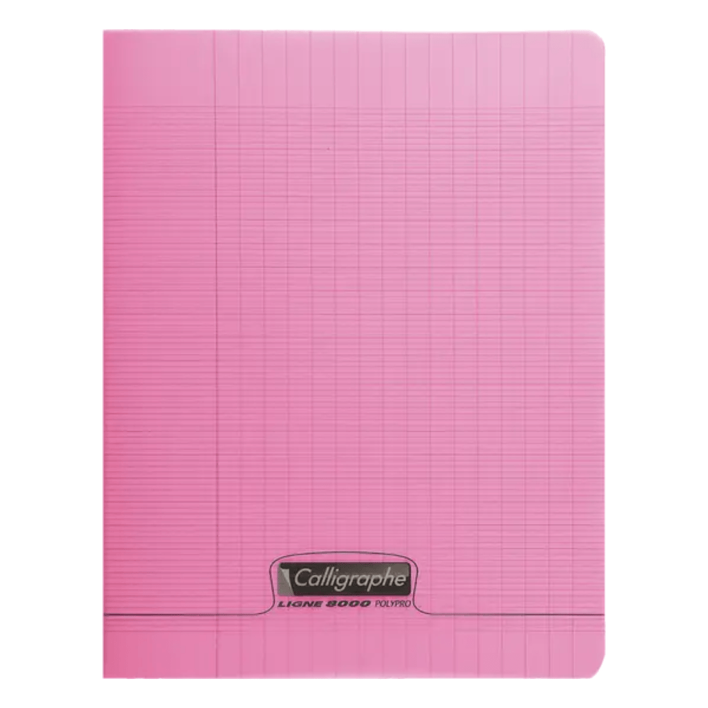 CALLIGRAPHE Rose Cahier Piqué Calligraphe 8000 Incolore 48P Séyès