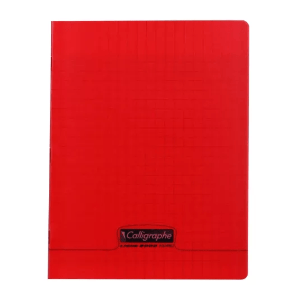 CALLIGRAPHE Rouge Cahier Piqué Calligraphe 8000 Incolore 48P Séyès