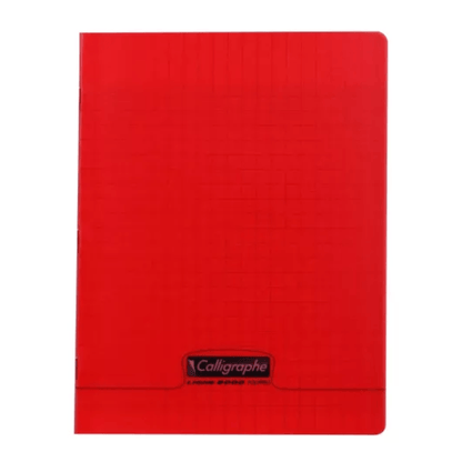 CALLIGRAPHE Rouge Cahier Piqué Calligraphe 8000 Incolore 48P Séyès
