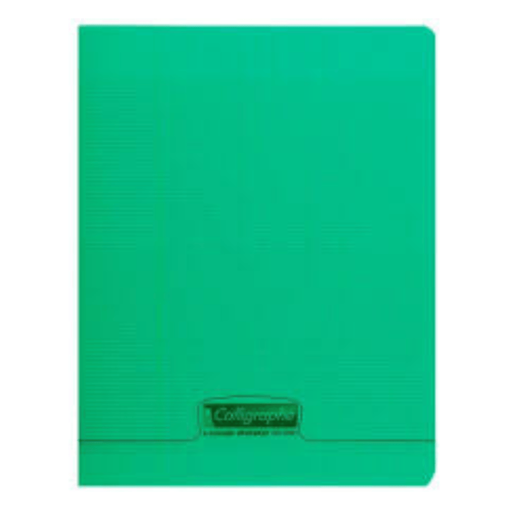 CALLIGRAPHE Vert Cahier Piqué Calligraphe 8000 Incolore 48P Séyès