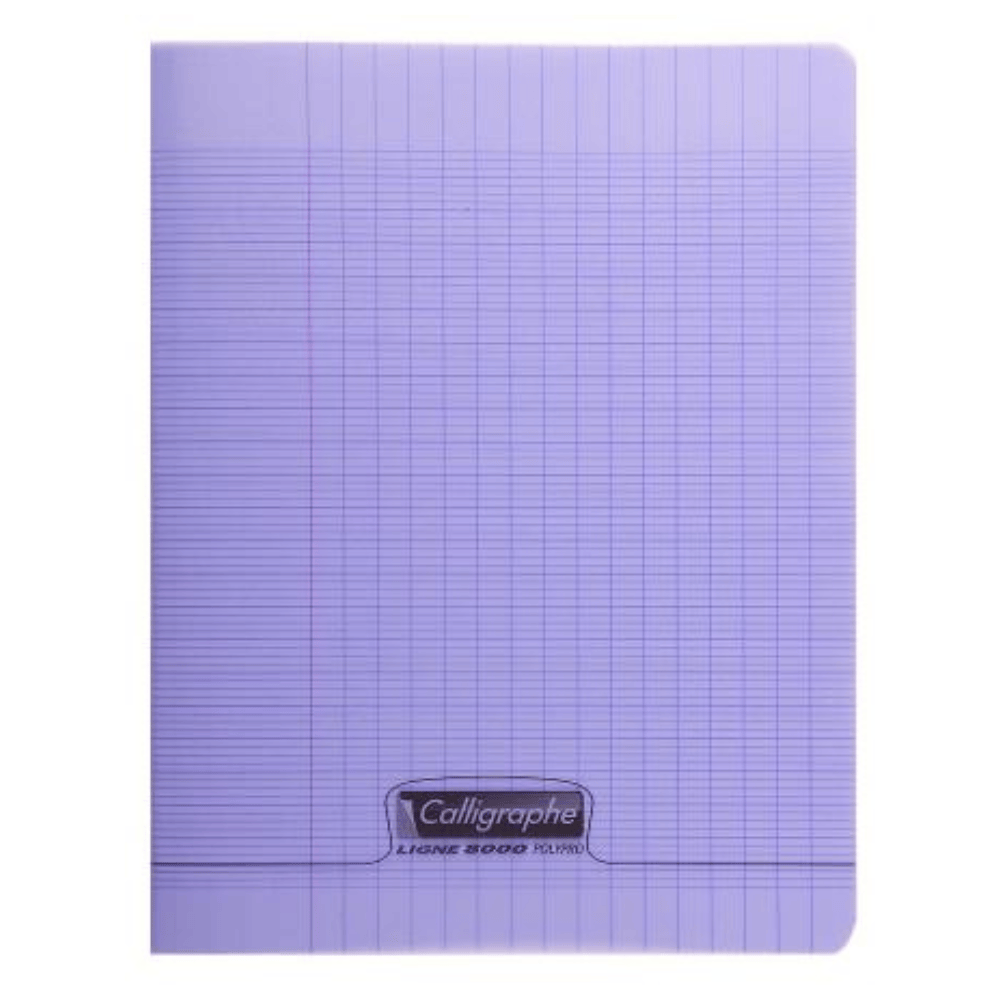 CALLIGRAPHE Violet Cahier Piqué Calligraphe 8000 Incolore 48P Séyès