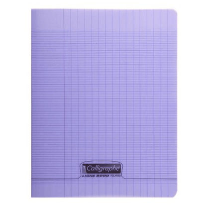 CALLIGRAPHE Violet Cahier Piqué Calligraphe 8000 Incolore 48P Séyès