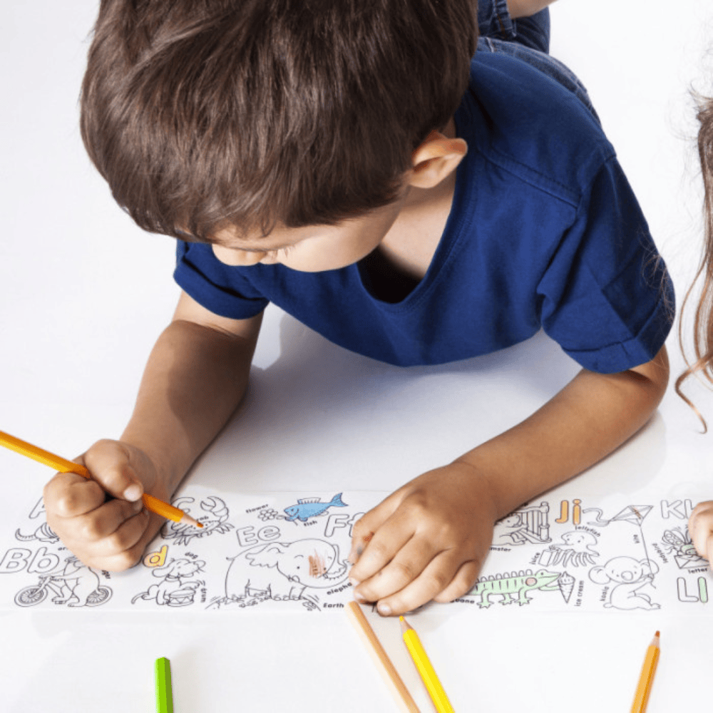 CLAIREFONTAINE Carioca Rouleau de Papier Adhésif avec 6 Crayons de Couleur