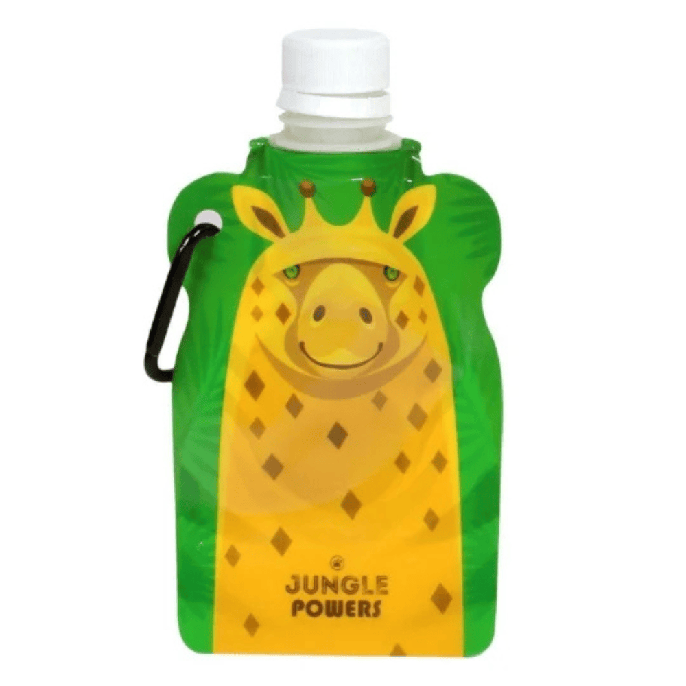 CLAIREFONTAINE Gourde Souple Enfant Jungle Powers 15 cl Jaune