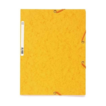 CLAIREFONTAINE Jaune Chemise à Rabats en Carton – Classement et Protection des Documents