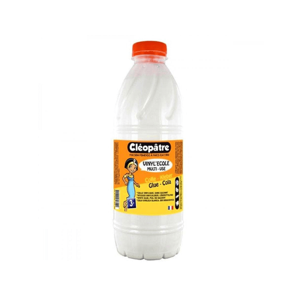 CLEOPATRE Colle Cléopâtre Blanche Vinyl'École – 500 g