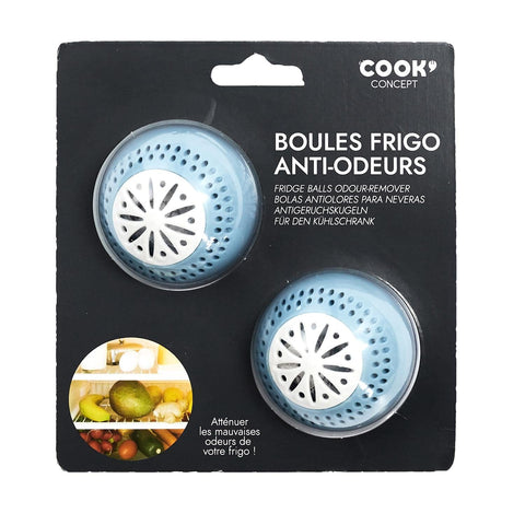 COOK CONCEPT Boule frigo anti-odeurs x2