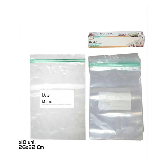 COOK CONCEPT Set de 10 zip bags – Sachets hermétiques