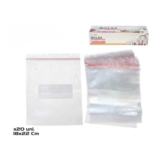 COOK CONCEPT Set de 20 zip bags hermétiques – Conservation