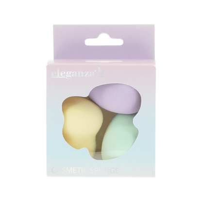 COSMETIC CLUB Set de 3 éponges maquillage précision beauté