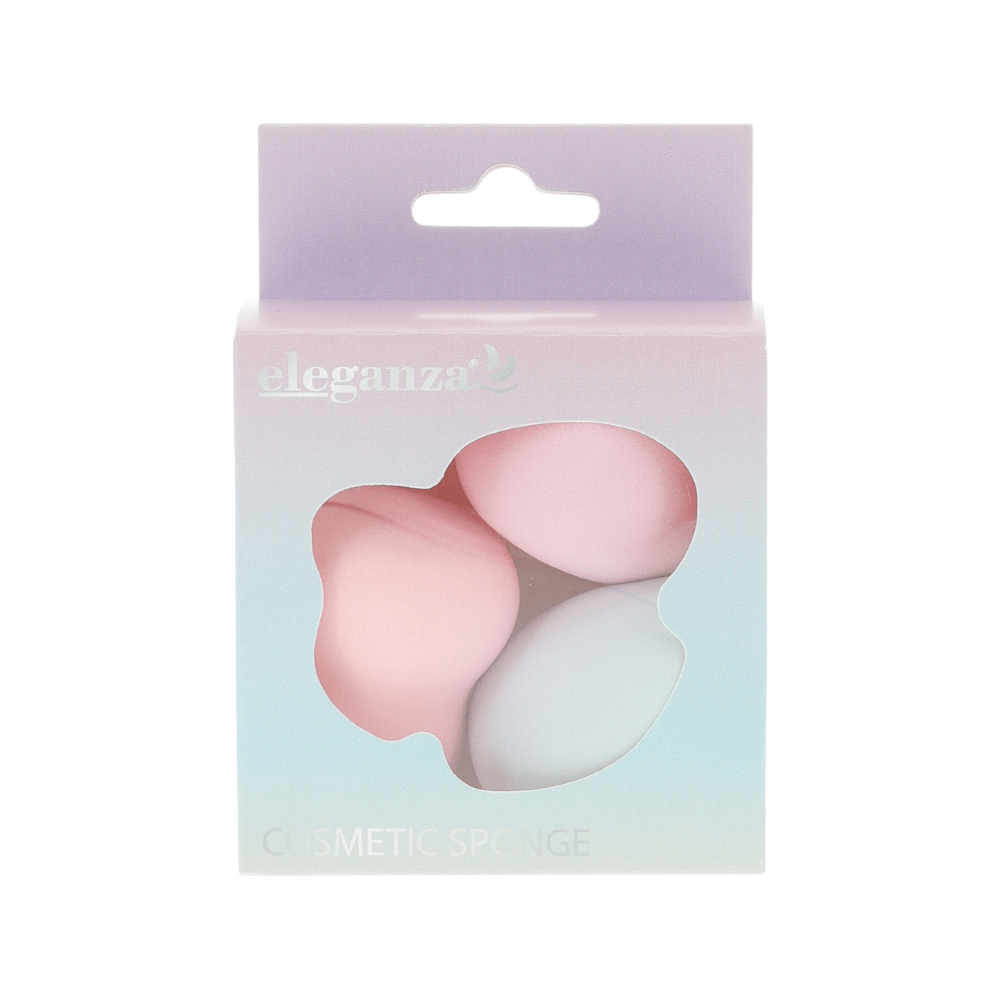 COSMETIC CLUB Set de 3 éponges maquillage précision beauté