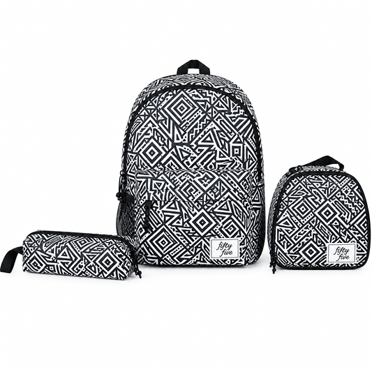 Eastpak Set Trio Sac à Dos Borné Imprimé Geo Tribal